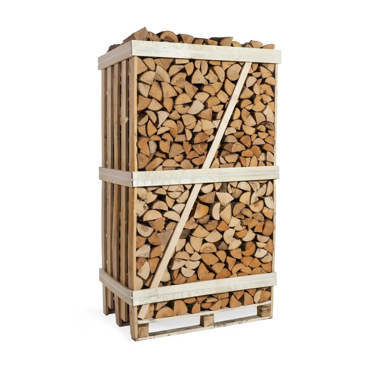 Volle pallet essen haardhout 33cm | Grof gekloofd