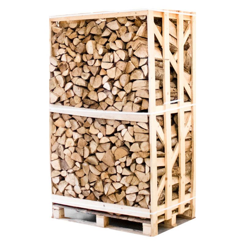 Volle pallet ovengedroogd gekloofd essen haardhout 25cm