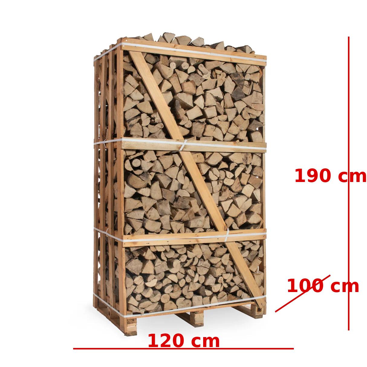 Volle pallet haardhout mix berken/essen 25cm