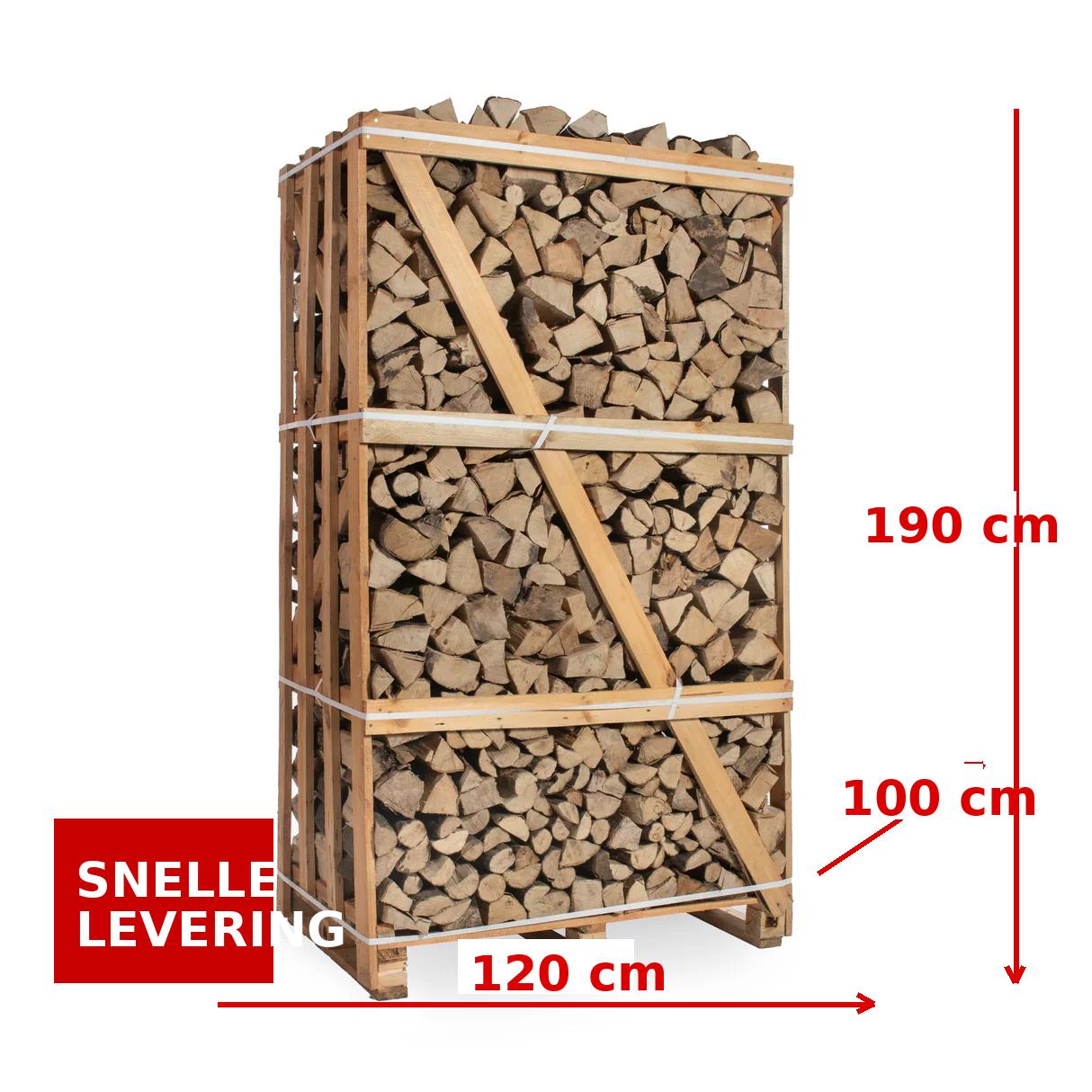 Volle pallet haardhout mix Elzen/Berken